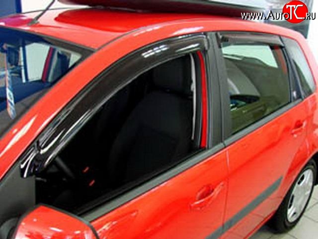 999 р. Комплект дефлекторов окон (ветровиков) 4 шт. (5 дверей) Russtal Ford Fiesta 5 хэтчбэк 5 дв. дорестайлинг (2001-2005)  с доставкой в г. Кемерово