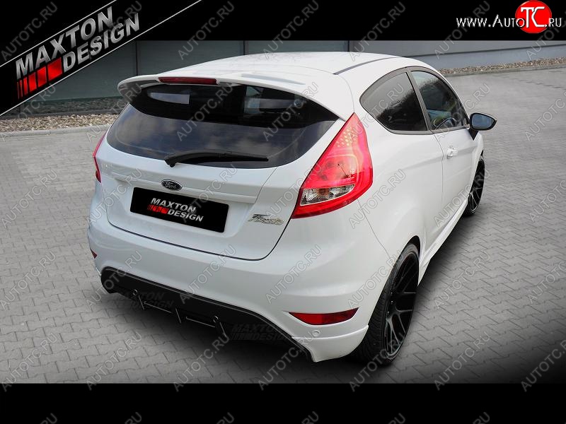 21 149 р. Накладка на задний бампер Maxton Ford Fiesta 6 хэтчбэк 5 дв. дорестайлинг (2008-2012)  с доставкой в г. Кемерово