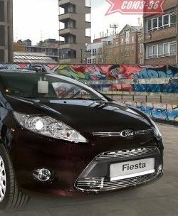5 399 р. Декоративные элементы воздухозаборников Souz-96 (d8) Ford Fiesta 6 хэтчбэк 3 дв. дорестайлинг (2008-2013)  с доставкой в г. Кемерово. Увеличить фотографию 1
