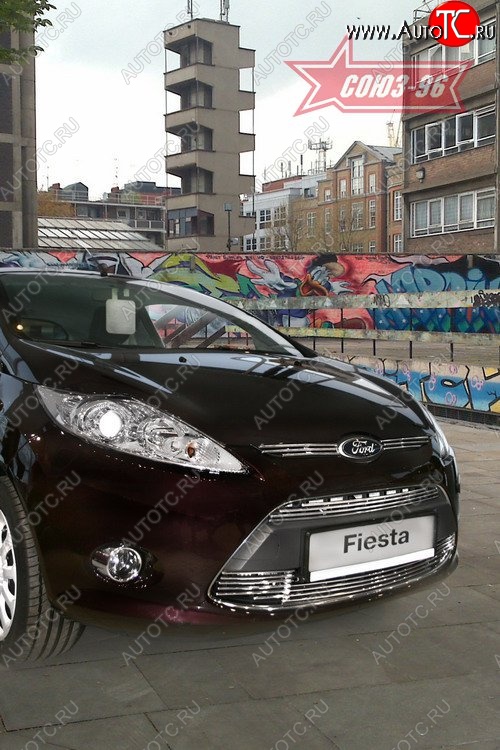 5 399 р. Декоративные элементы воздухозаборников Souz-96 (d8) Ford Fiesta 6 хэтчбэк 3 дв. дорестайлинг (2008-2013)  с доставкой в г. Кемерово