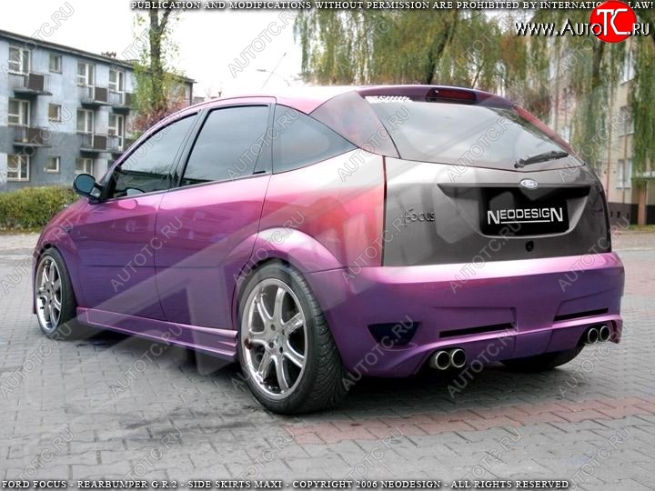 28 999 р. Задний бампер Neodesign Ford Focus 1 хэтчбэк 3 дв. дорестайлинг (1998-2002)  с доставкой в г. Кемерово