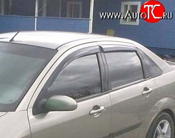 999 р. Комплект дефлекторов окон (ветровиков) 4 шт. Russtal Ford Focus 1 седан дорестайлинг (1998-2002)  с доставкой в г. Кемерово