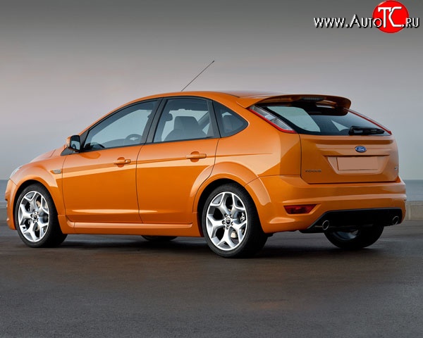4 749 р. Спойлер ST V2 Ford Focus 2 хэтчбэк 5 дв. рестайлинг (2007-2011) (Неокрашенный)  с доставкой в г. Кемерово