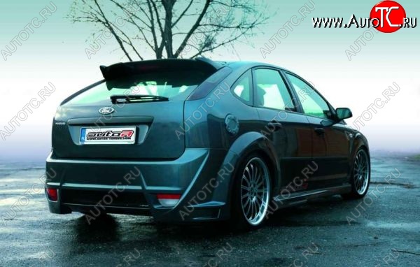 29 499 р. Задний бампер Auto-R Ford Focus 2 хэтчбэк 5 дв. рестайлинг (2007-2011)  с доставкой в г. Кемерово