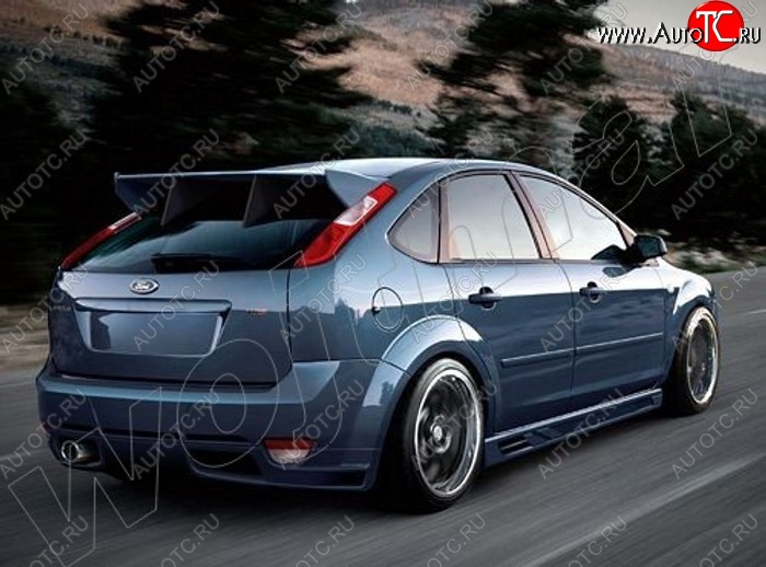 25 899 р. Задний бампер EVO Ford Focus 2 хэтчбэк 5 дв. рестайлинг (2007-2011)  с доставкой в г. Кемерово