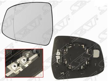 Полотно зеркала SAT (асферическое, с обогревом) Ford Focus 3 хэтчбэк рестайлинг (2014-2019)