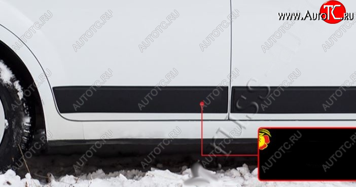 1 129 р. Молдинг двери на RA (задний правый) Ford Focus 2 универсал рестайлинг (2007-2011) (Поверхность глянец под покраску, Неокрашенный)  с доставкой в г. Кемерово