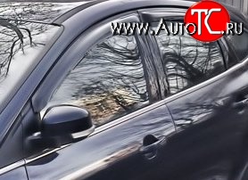 999 р. Комплект дефлекторов окон (ветровиков) 4 шт. Russtal Ford Focus 2 седан рестайлинг (2007-2011)  с доставкой в г. Кемерово