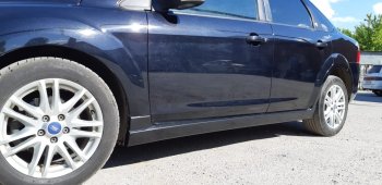 4 099 р. Пороги накладки Classic Sport Ford Focus 2 универсал рестайлинг (2007-2011) (Неокрашенные)  с доставкой в г. Кемерово. Увеличить фотографию 4