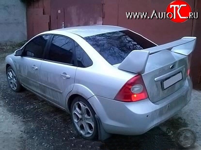 6 549 р. Спойлер EVO Design Ford Focus 2  седан дорестайлинг (2004-2008) (Неокрашенный)  с доставкой в г. Кемерово