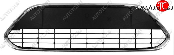 2 399 р. Вставка в центральную часть бампера SAT (с молдингом)  Ford Focus  2 (2007-2011) седан рестайлинг, универсал рестайлинг, хэтчбэк 3 дв. рестайлинг, хэтчбэк 5 дв. рестайлинг  с доставкой в г. Кемерово