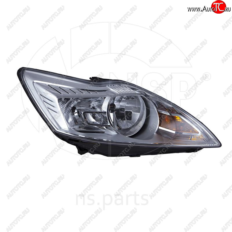 4 499 р. Фара правая NSP (хром) Ford Focus 2 седан рестайлинг (2007-2011)  с доставкой в г. Кемерово