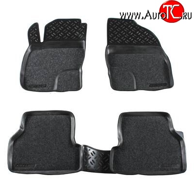 1 799 р. Комплект ковриков в салон Aileron 4 шт. (полиуретан, покрытие Soft)  Ford Focus  2 (2004-2011)  седан дорестайлинг, универсал дорестайлинг, хэтчбэк 3 дв. дорестайлинг, хэтчбэк 5 дв. дорестайлинг, седан рестайлинг, универсал рестайлинг, хэтчбэк 3 дв. рестайлинг, хэтчбэк 5 дв. рестайлинг  с доставкой в г. Кемерово