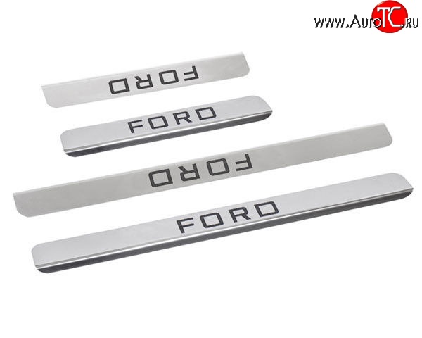 699 р. Накладки на порожки автомобиля M-VRS (нанесение надписи методом окраски) Ford Focus 3 универсал рестайлинг (2014-2019)  с доставкой в г. Кемерово