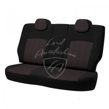 6 749 р. Чехлы для сидений (GhiaTitanium) Lord Autofashion Дублин (жаккард) Ford Focus 2 хэтчбэк 3 дв. дорестайлинг (2004-2007) (Черный, вставка Ёж Красный)  с доставкой в г. Кемерово. Увеличить фотографию 2