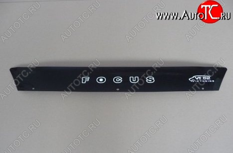 999 р. Дефлектор капота Russtal (короткий) Ford Focus 2 универсал дорестайлинг (2004-2008)  с доставкой в г. Кемерово