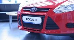 1 839 р. Сетка на бампер Novline Ford Focus 3 универсал дорестайлинг (2010-2015)  с доставкой в г. Кемерово. Увеличить фотографию 3