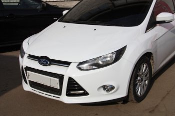 1 149 р. Реснички на фары MV Tuning Ford Focus 3 универсал дорестайлинг (2010-2015) (Неокрашенные)  с доставкой в г. Кемерово. Увеличить фотографию 5
