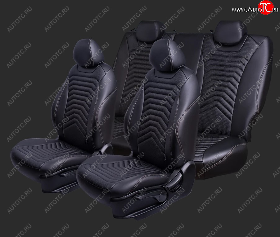 27 849 р. Чехлы для сидений Lord Autofashion Байрон ПРЕЗИДЕНТ (экокожа, Trend Sport, спинка и сиденье 60/40 без подлокотника. 3 Г-образных подголовника)  Ford Focus  3 (2010-2019) универсал дорестайлинг, хэтчбэк дорестайлинг, седан дорестайлинг, универсал рестайлинг, хэтчбэк рестайлинг (Черный, вставка черная, строчка бежевая)  с доставкой в г. Кемерово
