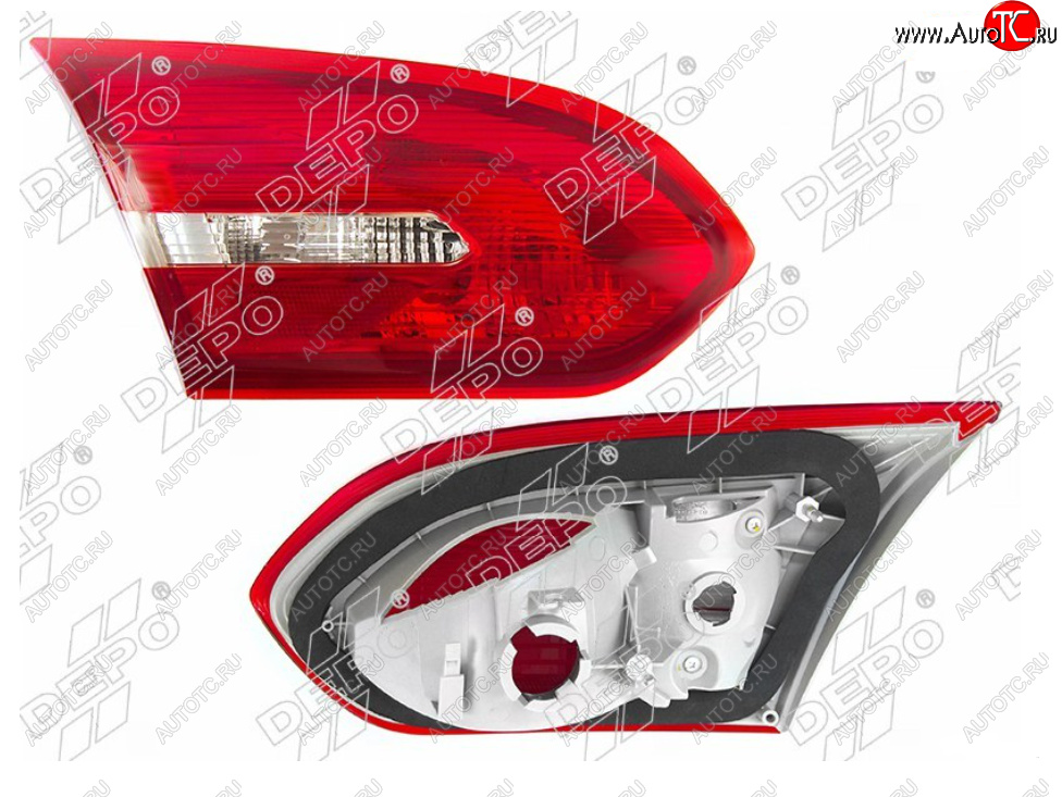 3 599 р. Левый фонарь в крышку багажника DEPO Ford Focus 3 седан рестайлинг (2014-2019)  с доставкой в г. Кемерово