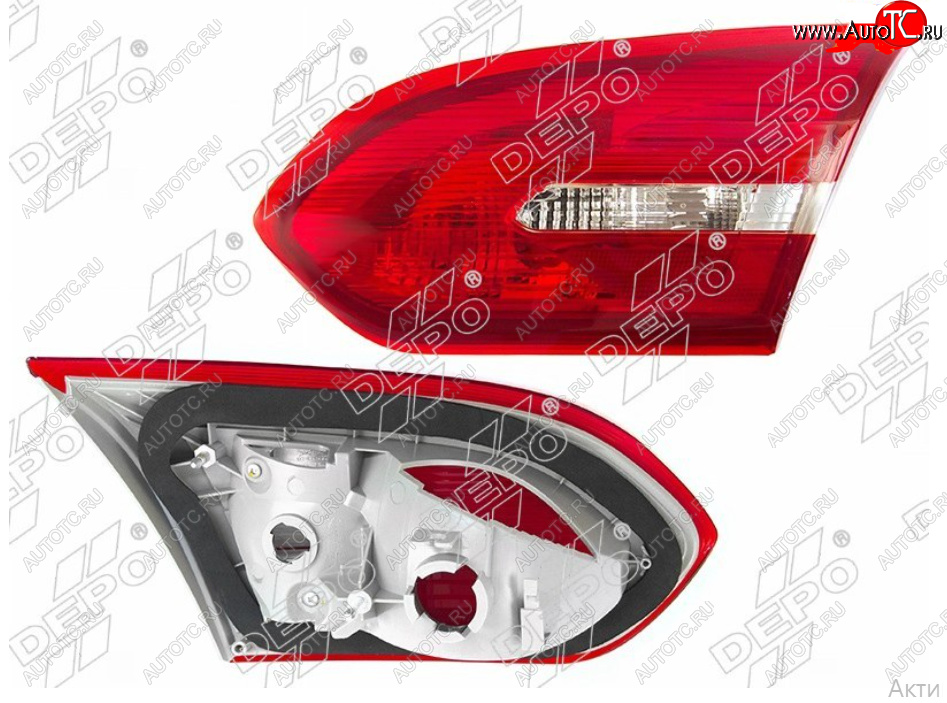 3 599 р. Правый фонарь в крышку багажника DEPO Ford Focus 3 седан рестайлинг (2014-2019)  с доставкой в г. Кемерово