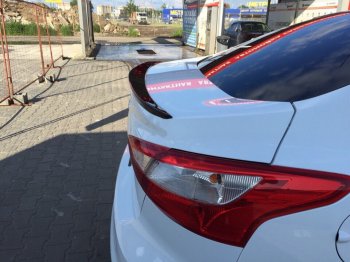 2 799 р. Лип спойлер АВТОКРАТ  Ford Focus  3 (2011-2019) седан дорестайлинг, седан рестайлинг (Неокрашенный)  с доставкой в г. Кемерово. Увеличить фотографию 3