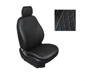 Чехлы Titanium Sport Seintex (экокожа/ромб) Ford Focus 3 универсал рестайлинг (2014-2019)