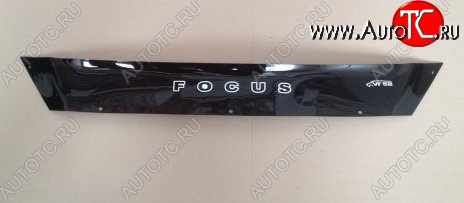 999 р. Дефлектор капота Russtal (короткий) Ford Focus 3 седан рестайлинг (2014-2019)  с доставкой в г. Кемерово