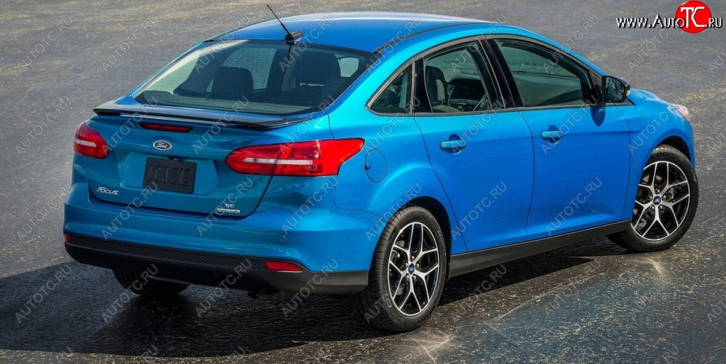 4 999 р. Спойлер на багажник АвтоКрат Ford Focus 3 седан рестайлинг (2014-2019) (Неокрашенный)  с доставкой в г. Кемерово