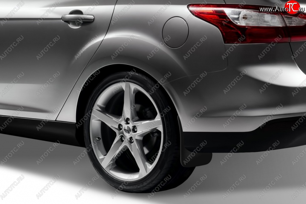 2 379 р. Брызговики задние Frosch Ford Focus 3 седан рестайлинг (2014-2019)  с доставкой в г. Кемерово