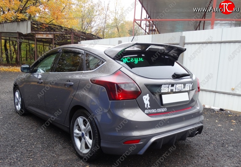 6 399 р. Спойлер RS Ford Focus 3 хэтчбэк дорестайлинг (2010-2015) (Неокрашенный)  с доставкой в г. Кемерово