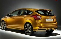 4 399 р. Спойлер ST Ford Focus 3 хэтчбэк дорестайлинг (2010-2015) (Неокрашенный)  с доставкой в г. Кемерово. Увеличить фотографию 2