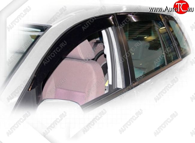 1 999 р. Дефлектора окон CA-Plastiс Ford Fusion 1 хэтчбэк дорестайлинг (2002-2005) (Classic полупрозрачный, Без хром.молдинга)  с доставкой в г. Кемерово