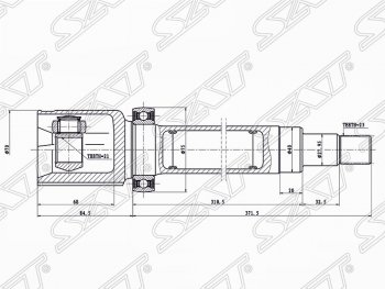 Шрус SAT (внутренний, 21*23*40 мм) Ford Fusion  1 (2002-2012) хэтчбэк дорестайлинг,  рестайлинг, хэтчбэк
