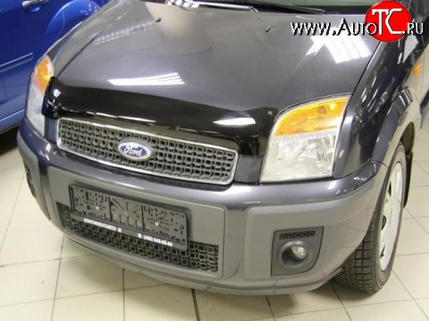 2 599 р. Дефлектор капота NovLine .  Ford Fusion  1 (2002-2012) хэтчбэк дорестайлинг,  рестайлинг, хэтчбэк  с доставкой в г. Кемерово