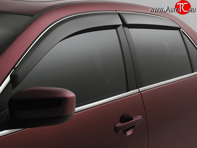 2 069 р. Дефлекторы окон (ветровики) 4 шт. Novline  Ford Fusion  1 (2002-2012) хэтчбэк дорестайлинг,  рестайлинг, хэтчбэк  с доставкой в г. Кемерово