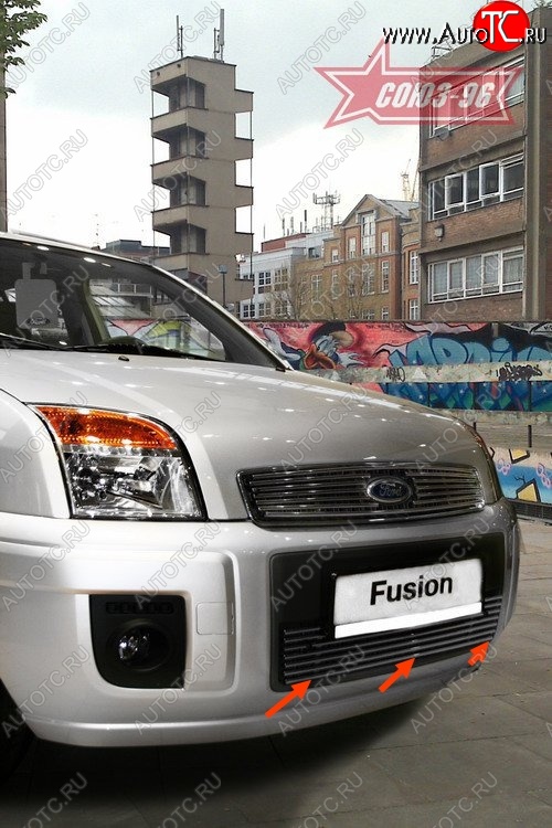 3 689 р. Декоративный элемент воздухозаборника Souz-96 (d10)  Ford Fusion  1 (2005-2012)  рестайлинг, хэтчбэк  с доставкой в г. Кемерово