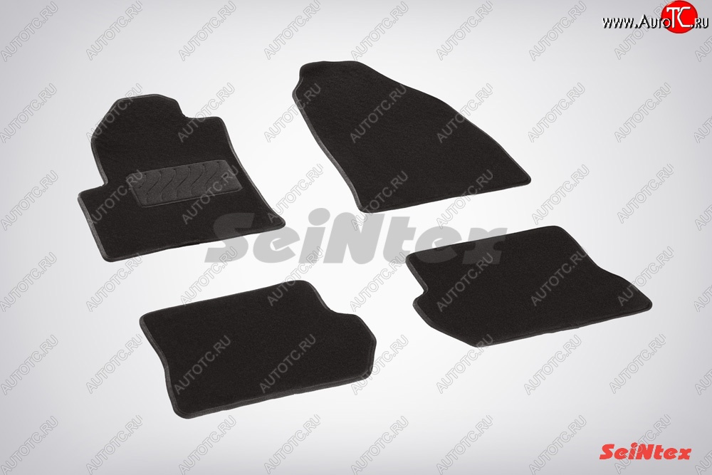 2 899 р. Износостойкие коврики в салон SeiNtex Premium LUX 4 шт. (ворсовые)  Ford Fusion  1 (2002-2012) хэтчбэк дорестайлинг,  рестайлинг, хэтчбэк  с доставкой в г. Кемерово