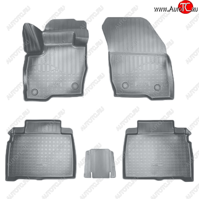 3 089 р. Коврики салонные Noplast (3D)  Ford Galaxy  CK,CD390 (2014-2019) дорестайлинг (Серые)  с доставкой в г. Кемерово