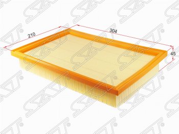 Фильтр воздушный двигателя SAT (304х210х45 mm) Ford Galaxy  WGR (1995-2000), Seat Alhambra  7M (1996-2000), Volkswagen Sharan ( 7M8,  7M9,  7M6) (1995-2010)
