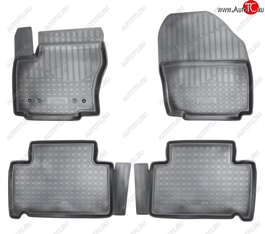 2 399 р. Комплект салонных ковриков Norplast Unidec Ford S-Max 1 рестайлинг (2010-2015) (Цвет: черный)  с доставкой в г. Кемерово