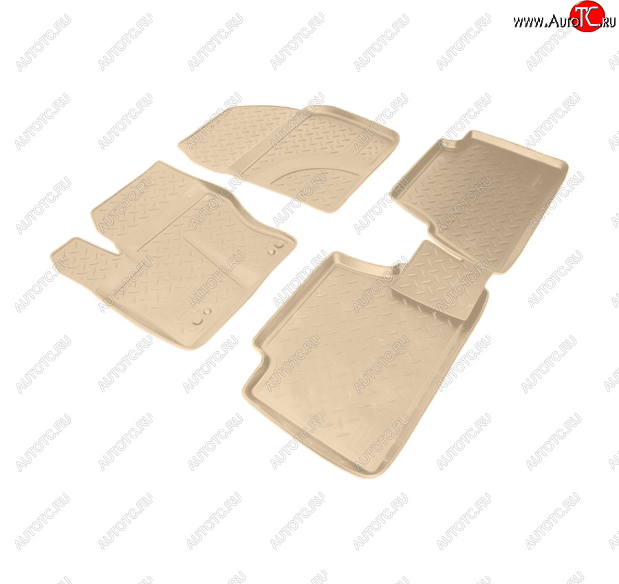 2 899 р. Коврики салона Norplast Unidec Ford Grand C-Max C344 (2010-2015) (Цвет: бежевый)  с доставкой в г. Кемерово