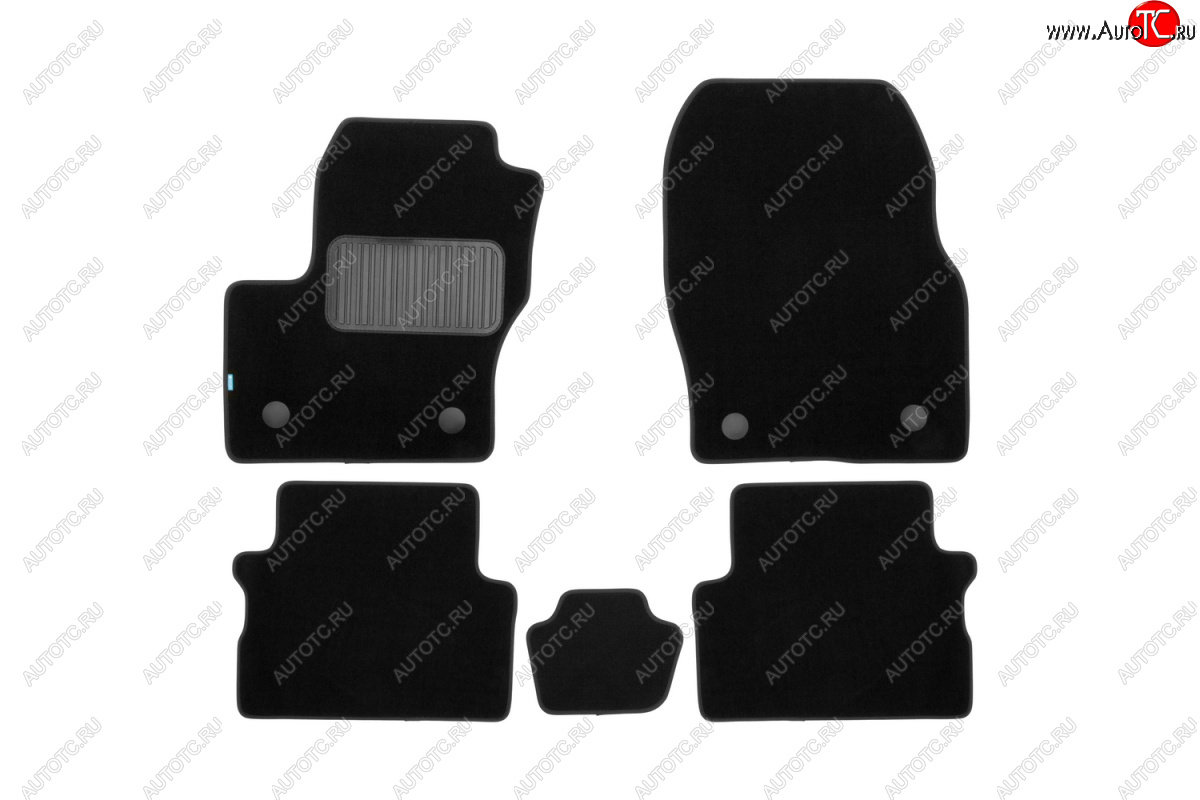 9 549 р. Коврики в салон Klever Premium (текстиль) Ford Kuga 2 рестайлинг (2016-2019) (Черный)  с доставкой в г. Кемерово