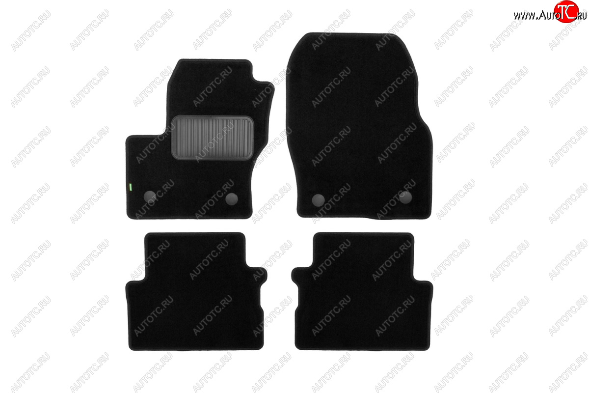1 679 р. Коврики в салон Klever Standard (текстиль)  Ford Kuga  2 (2016-2019) рестайлинг (Черные)  с доставкой в г. Кемерово