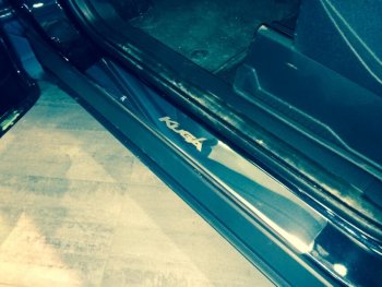 2 179 р. Накладки порожков салона INOX Ford Kuga 2 рестайлинг (2016-2019) (нержавеющая сталь)  с доставкой в г. Кемерово. Увеличить фотографию 3