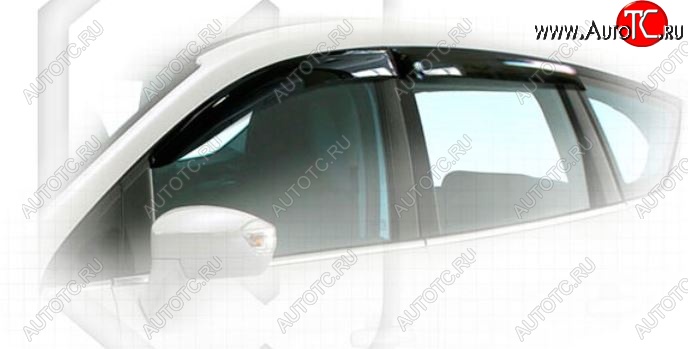 2 199 р. Дефлектора окон CA-Plastiс Ford Kuga 1 (2008-2013) (Classic полупрозрачный, Без хром.молдинга)  с доставкой в г. Кемерово