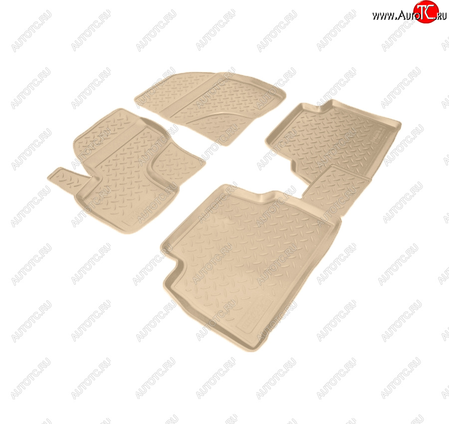 3 269 р. Коврики салона Norplast Unidec  Ford Kuga  1 (2008-2013) (Цвет: бежевый)  с доставкой в г. Кемерово