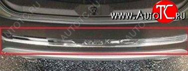 4 749 р. Декоративная накладка на задний бампер СТ Ford Kuga 2 дорестайлинг (2013-2016) (Неокрашенная)  с доставкой в г. Кемерово
