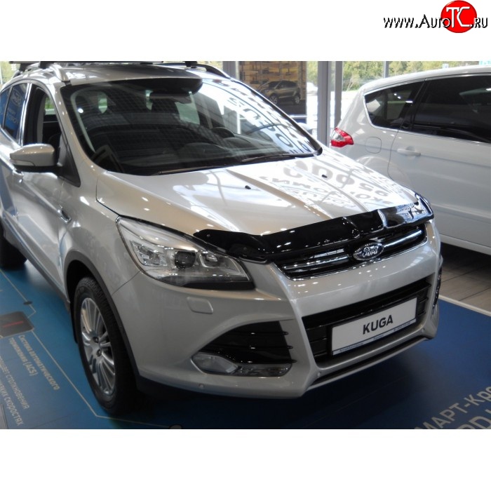 3 099 р. Дефлектор капота NovLine  Ford Kuga  2 (2013-2016) дорестайлинг  с доставкой в г. Кемерово