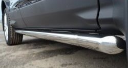 69 999 р. Защита порогов из круглой трубы диаметром 63 мм Russtal Ford Kuga 2 дорестайлинг (2013-2016) (Защита порогов с со скосами на торцах (вариант 1))  с доставкой в г. Кемерово. Увеличить фотографию 4